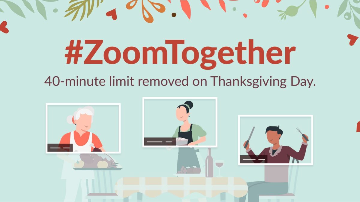 Zoom Lifts 40-Minute Time Limit For Thanksgiving Meetings